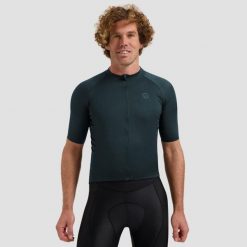 Koszulka kolarska męska Rogelli Essential II. Czarne t-shirty sportowe męskie Rogelli, m, bez ramiączek, rowerowe. Za 227.00 zł.