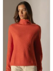 Perfect Cashmere Kaszmirowy sweter "Ruby" w kolorze pomarańczowym rozmiar: L. Pomarańczowe golfy damskie Perfect Cashmere, l, bez wzorów, z kaszmiru, bez ramiączek. Za 321.20 zł.