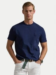Polo Ralph Lauren T-Shirt 710936509004 Granatowy Classic Fit. Niebieskie koszulki polo męskie Polo Ralph Lauren, m, bez wzorów, z bawełny, bez ramiączek. Za 299.99 zł.
