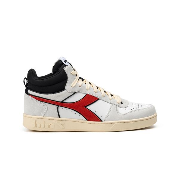 Trampki DIADORA MAGIC BASKET DEMI CUT SUEDE LEATHER. Białe trampki i tenisówki męskie Diadora, bez wzorów, bez zapięcia. Za 299.99 zł.