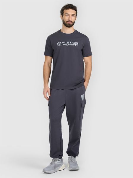 4F Spodnie dresowe joggery męskie - szare XS. Szare spodnie dresowe męskie 4f, bez wzorów, z dresówki. W wyprzedaży za 169.99 zł.