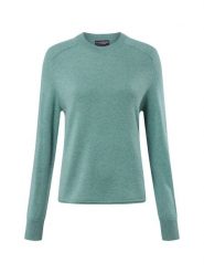 Franco Callegari sweter z czystego kaszmiru Kobiety Kaszmir zielony, XXL. Zielone swetry klasyczne damskie Franco Callegari, xxl, z kaszmiru, bez kołnierzyka. Za 479.95 zł.