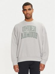 Under Armour Bluza UA Icon 1386548 Szary Loose Fit. Szare bluzy bez kaptura męskie Under Armour, l, z bawełny. Za 199.99 zł.