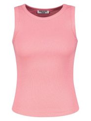 Sublevel Top w kolorze jasnoróżowym rozmiar: XL. Różowe topy damskie Sublevel, xl, bez wzorów, z bawełny, bez kołnierzyka. Za 39.68 zł.