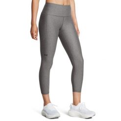 Damskie legginsy z wysokim stanem Under Armour HeatGear. Szare legginsy sportowe damskie Under Armour, m, bez wzorów, z materiału, z podwyższonym stanem, na fitness i siłownię. Za 277.20 zł.