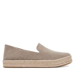 Espadryle Toms. Brązowe espadryle damskie Toms, bez wzorów, bez obcasa. Za 389.99 zł.