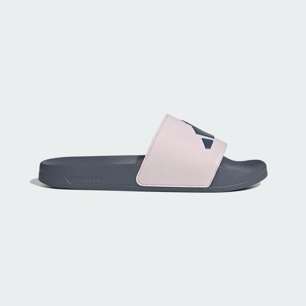 Klapki ADILETTE SHOWER SLIDES. Czarne klapki damskie Adidas, bez wzorów, bez obcasa. Za 119.00 zł.