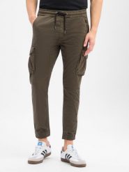 Alpha Industries Spodnie Mężczyźni Bawełna zielony, XXL. Zielone spodnie materiałowe męskie Alpha Industries, bez wzorów, z bawełny, wakacyjne. Za 279.95 zł.