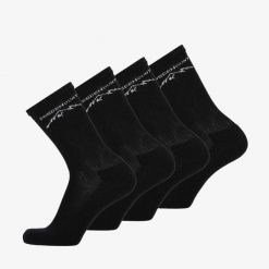 Skarpety sportowe Swedemount Sport Socks 4-Pack szybkoschnące. Czarne skarpetki damskie SWEDEMOUNT, bez wzorów, z tkaniny. Za 59.99 zł.