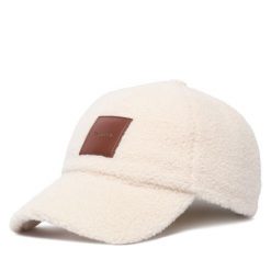 Czapka z daszkiem Calvin Klein. Białe czapki z daszkiem damskie CALVIN KLEIN, bez wzorów. Za 189.99 zł.
