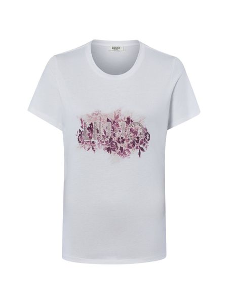 Liu Jo Collection Koszulka Kobiety Bawełna (100%) biały, S. Białe t-shirty damskie Liu Jo Collection, s, bez wzorów, z bawełny, bez kołnierzyka. Za 299.95 zł.