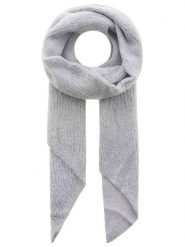 Zwillingsherz Szal w kolorze jasnoszarym - 185 x 110 cm rozmiar: onesize. Szare szaliki i kominy damskie Zwillingsherz, bez wzorów, z materiału. Za 65.54 zł.
