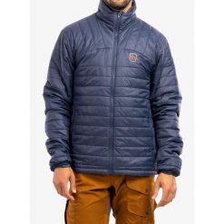 Kurtka ocieplana męska Fjallraven Expedition X-Latt Jacket. Niebieskie kurtki męskie Fjällräven, m, bez wzorów, sportowe, bez kaptura. Za 944.75 zł.