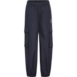 Dziewczęce spodnie cargo Hummel Maria. Niebieskie spodnie materiałowe damskie HUMMEL, bez wzorów, z materiału, eleganckie. Za 169.95 zł.