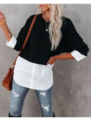 Milan Kiss Tunika w kolorze czarnym rozmiar: L. Czarne tuniki damskie Milan Kiss, na co dzień, l, bez wzorów, bez kołnierzyka, bez ramiączek. Za 152.99 zł.