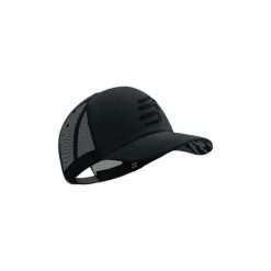 Czapka z daszkiem Compressport Trucker Cap - black/black refl. Czarne czapki męskie Compressport, bez wzorów. Za 140.99 zł.