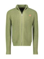 Canadian Peak Kardigan w kolorze zielonym rozmiar: L. Zielone kardigany męskie Canadian Peak, l, bez wzorów, ze splotem, bez kołnierzyka. Za 126.45 zł.