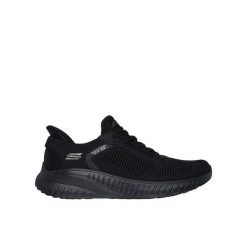 Buty na co dzień damskie SKECHERS BOBS SLIP-INS wsuwane. Czarne trampki i tenisówki damskie Skechers, bez wzorów. W wyprzedaży za 293.90 zł.
