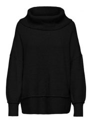 ONLY Sweter w kolorze czarnym rozmiar: S. Czarne golfy damskie Only, s, bez wzorów, ze splotem, bez ramiączek. Za 61.46 zł.