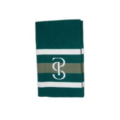 Koc dla konia w wełniane paski PS of Sweden. Zielone paski damskie PS OF SWEDEN, bez wzorów, z wełny, eleganckie. Za 761.50 zł.