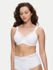 Triumph Biustonosz z fiszbiną True Shape Sensation 10186010 Biały. Białe biustonosze Triumph, bez wzorów, z syntetyku. Za 149.99 zł.