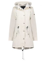 Geographical Norway Parka "Cumi" w kolorze białym rozmiar: XL. Białe parki damskie Geographical Norway, xl, z aplikacjami. Za 219.60 zł.