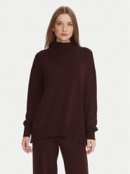 Kontatto Sweter 3M0822C Brązowy Relaxed Fit. Brązowe swetry klasyczne damskie Kontatto, m, z syntetyku, bez kołnierzyka. Za 319.99 zł.