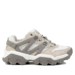 Buty męskie sportowe do chodzenia Cat REACTOR SHOE. Białe buty sportowe na co dzień męskie CATerpillar, z materiału, bez zapięcia, trekkingowe. Za 279.00 zł.