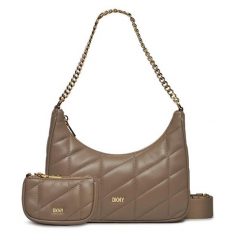 Torebka DKNY. Brązowe torebki klasyczne damskie DKNY, bez wzorów, bez dodatków. Za 949.99 zł.