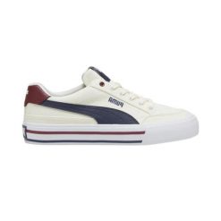 Buty sportowe sneakersy trampki PUMA COURT CLASSIC 396353-01. Białe trampki i tenisówki męskie Puma, bez wzorów, bez zapięcia. Za 169.00 zł.