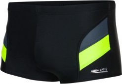 Bokserki pływackie męskie Aqua Speed Aron. Czarne kąpielówki męskie Aqua-Speed, m, bez wzorów, z dzianiny, do pływania. Za 69.99 zł.