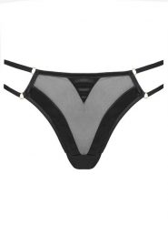 Hunkemöller Stringi Vienna 301822 Czarny. Czarne stringi damskie Hunkemöller, m, bez wzorów, z syntetyku. Za 59.99 zł.