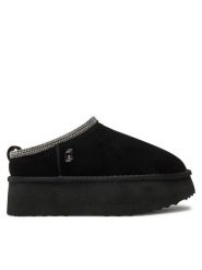 Liu Jo Klapki Jane 02 SF4239 PX002 Czarny. Czarne klapki damskie Liu Jo, bez wzorów, ze skóry, bez obcasa. Za 389.99 zł.