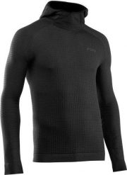 Dzianinowa bluza z kapturem Northwave Route. Czarne bluzy sportowe męskie Northwave, bez wzorów, z dzianiny, sportowe, bez kołnierzyka, bez ramiączek. Za 531.65 zł.