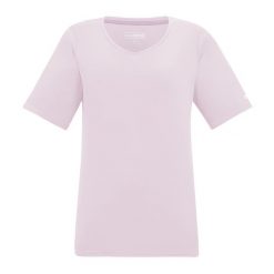 T-shirt Damski W Serek Fingal. Czerwone t-shirty damskie Regatta, bez wzorów, bez kołnierzyka. Za 76.99 zł.