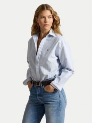Polo Ralph Lauren Koszula 211B21507002 Niebieski jasny Relaxed Fit. Niebieskie koszule damskie Polo Ralph Lauren, xl, bez wzorów, z bawełny, bez kołnierzyka, bez ramiączek. Za 819.99 zł.