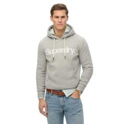 Bluza z kapturem Superdry Core Logo. Szare bluzy z kapturem męskie Superdry., m. Za 389.85 zł.