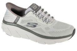 Buty sportowe Sneakersy męskie, Slip-ins: D'Lux Walker 2.0 - Rezinate. Niebieskie buty sportowe na co dzień męskie Skechers, z materiału, bez zapięcia, trekkingowe. Za 449.99 zł.