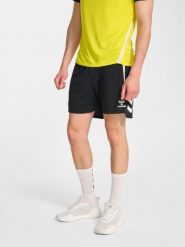 Szorty Hummel Lead 2.0. Czarne szorty męskie HUMMEL, z poliamidu, bez kołnierzyka. Za 191.00 zł.