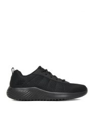 Skechers Sneakersy BOUNDER KARONIK 403745L BBK Czarny. Czarne buty sportowe dziewczęce Skechers, bez wzorów, z materiału, bez zapięcia. Za 159.99 zł.
