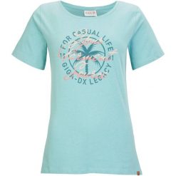Koszulka damska Killtec GIGA GS 111 WMN TSHRT. Niebieskie bluzki sportowe damskie KILLTEC, bez wzorów, bez ramiączek. W wyprzedaży za 60.00 zł.