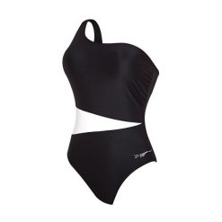 Strój kąpielowy jednoczęściowy damski Zoggs Lattice One Shoulder. Czarne stroje jednoczęściowe damskie ZOGGS, l, bez wzorów. Za 79.99 zł.