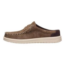 HeyDude Męskie Mokasyny Wally NXT Mule. Brązowe mokasyny męskie Hey dude, z materiału. Za 319.00 zł.