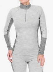 Bluza termoaktywna damska Peak Performance Magic Half Zip. Szare bluzy bez kaptura damskie Peak Performance, l, z elastanu. Za 324.49 zł.