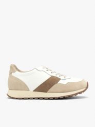 Kremowo-brązowe sznurowane półbuty. Brązowe półbuty męskie Ryłko, ze skóry, bez zapięcia. Za 529.99 zł.