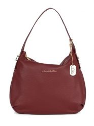 Anna Morellini Skórzana torebka "Armina" w kolorze bordowym - 35 x 31 x 7 cm rozmiar: onesize. Czerwone torebki klasyczne damskie Anna Morellini, bez wzorów, z materiału, bez dodatków. Za 304.99 zł.