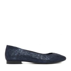 Baleriny Lasocki. Niebieskie baleriny damskie Lasocki, bez wzorów, bez obcasa. Za 159.99 zł.