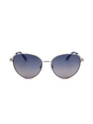 Swarovski Damskie okulary przeciwsłoneczne w kolorze srebrno-niebieskim rozmiar: 57. Niebieskie okulary przeciwsłoneczne damskie Swarovski. Za 214.70 zł.