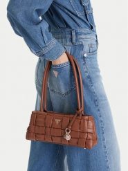 Guess Torebka HWWG80 72080 Brązowy. Brązowe torebki klasyczne damskie Guess, z aplikacjami, ze skóry, bez dodatków. Za 369.99 zł.