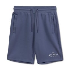 Spodenki męskie Pitbull Sampson. Niebieskie szorty męskie PITBULL, l, na fitness i siłownię. Za 179.99 zł.
